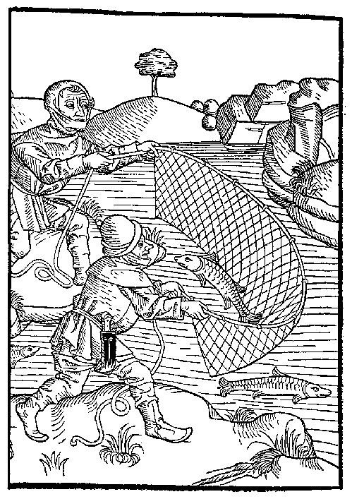 Two fishermen cast their net; clipart fishing net. Two fishermen cast their net;